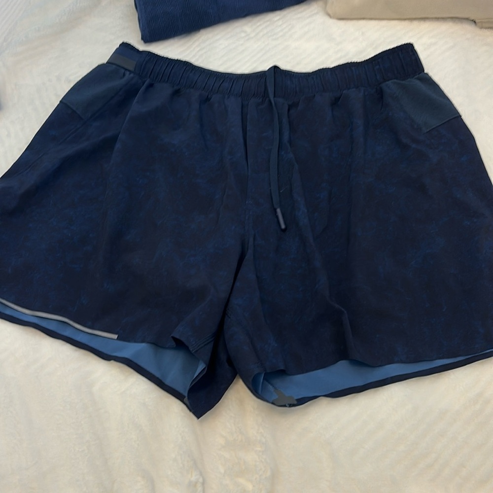 Lined Lululemon pants for men size medium great condition.  Blue